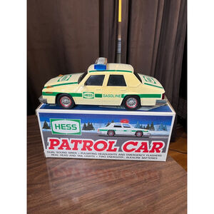 Hess Toy Car Patrol Car White Green 1993